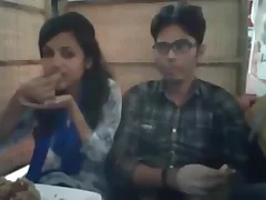 Bangladeshi boyfriend girlfriend in restaurant 4-full