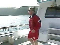 2 mischievous lesbos gobble their moist fuckboxes on a boat